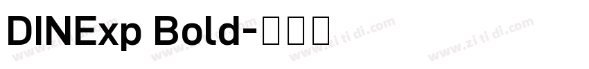 DINExp Bold字体转换